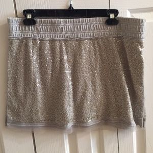 Juicy couture silver & gray mini skirt