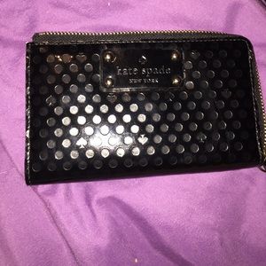 BLACK KATE SPADE WRISTLET!