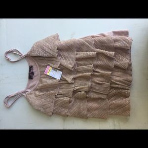 Deb Shimmer Ruffle Top