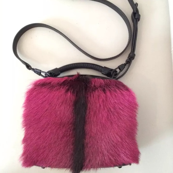 SOLD 3.1 Phillip Lim Pink & Black Fur Ryder - Picture 2 of 4
