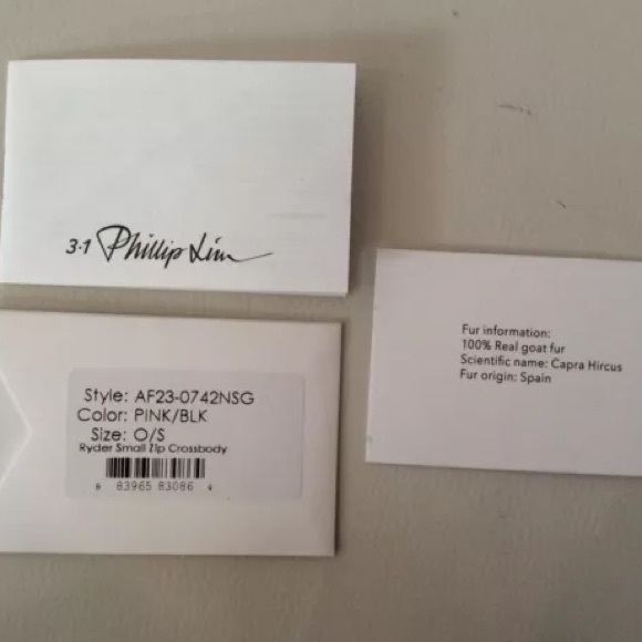 SOLD 3.1 Phillip Lim Pink & Black Fur Ryder - Picture 3 of 4