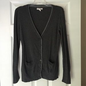 Gray cardigan