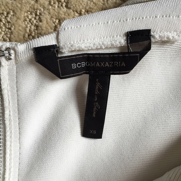 BCBG max azria white bodycon bandage dress - Picture 4 of 4