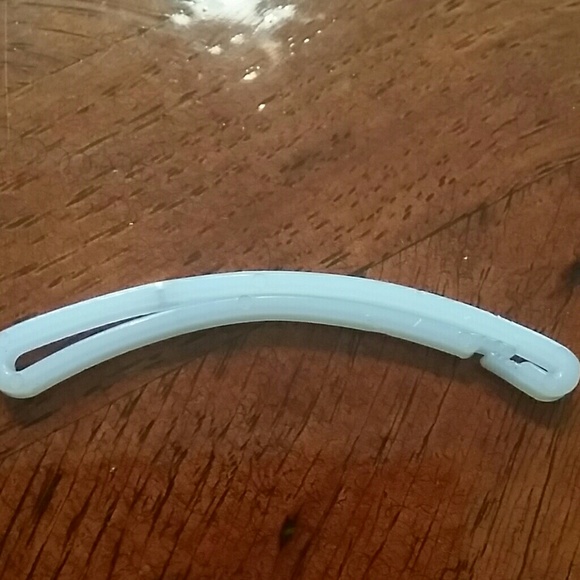 Vintage barrette with a little stone in pale blue - Picture 2 of 2