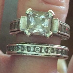 Engagement set. Sterling Silver. Gorgeous