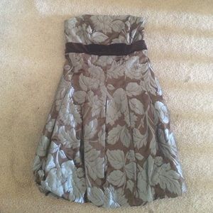 Jessica McClintock brown cocktail dress!!