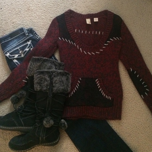 BKE Embroidered Sweater