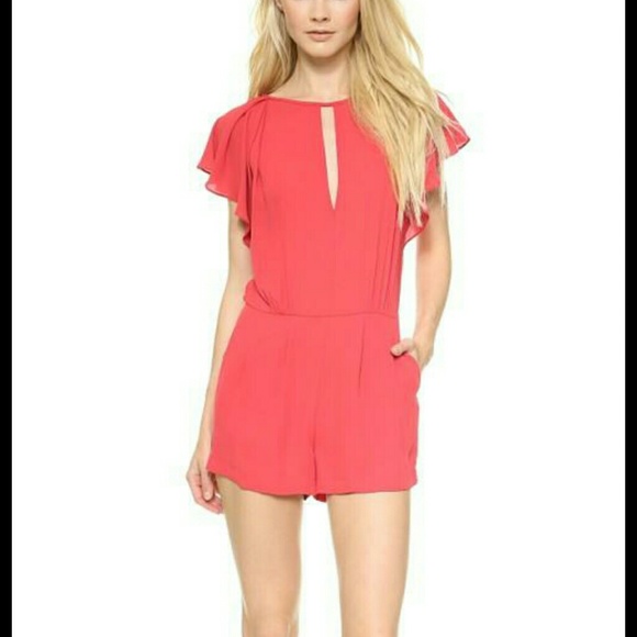 BCBG Karmin rompers  size 8 in poppy  color