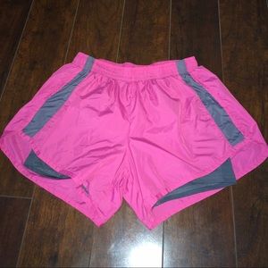 Pink & grey running shorts