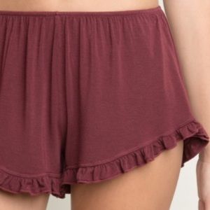 Burgundy brandy shorts