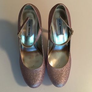 Steve Madden Glitter Pink Platform Heels Sz. 8.5