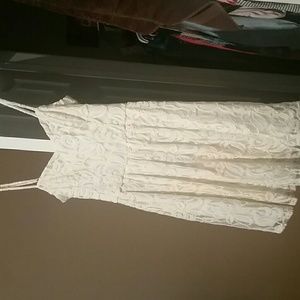 A beautiful white lace dress