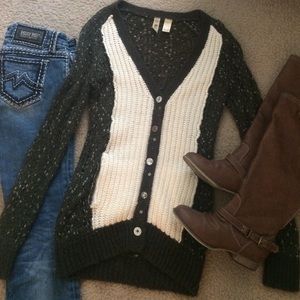 BKE Olive Button Up Sweater