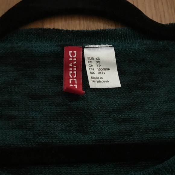 H&M DIVIDED BLUE LONG SLEEVE SHIRT SIZE XSMALL - Picture 2 of 3