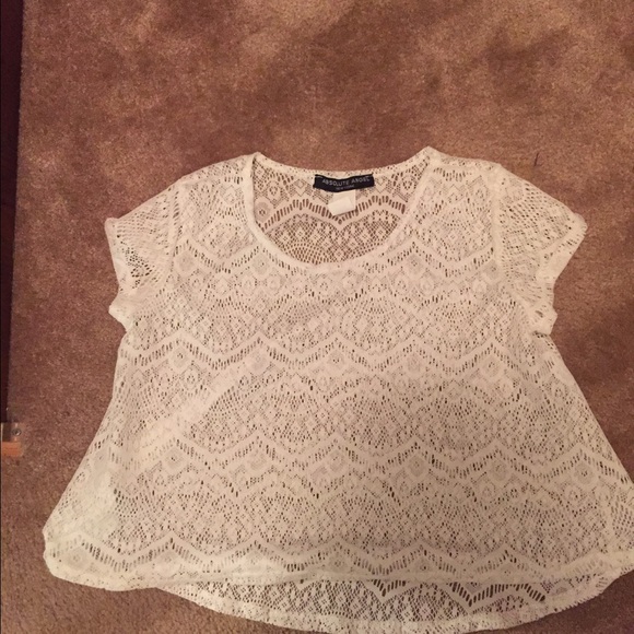 White see thru top
