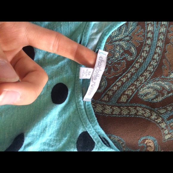 Blue Charlotte rousse crop top - Picture 2 of 2