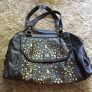 Jessica Simpson faux leather black purse