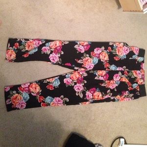 Dress flower print pants