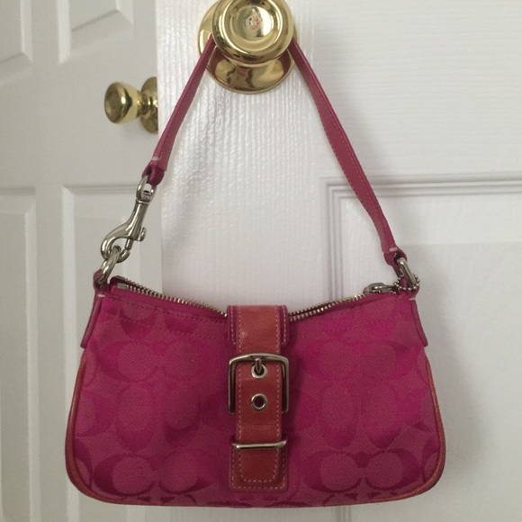 Deep Pink Coach Handbag