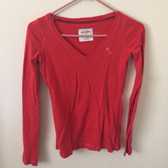 Red Abercrombie kids top medium!