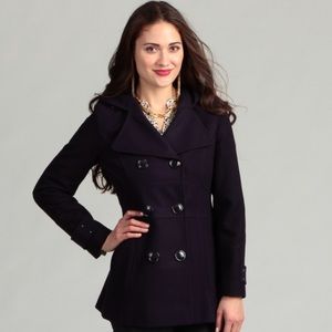 NWT Miss Sixty Hooded Wool Peacoat
