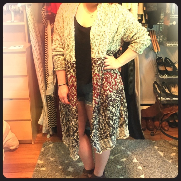 Long Open Cardigan - Urban Outfitters