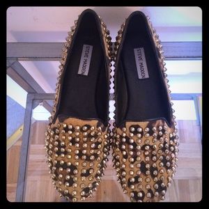 Studded Leopard Flats