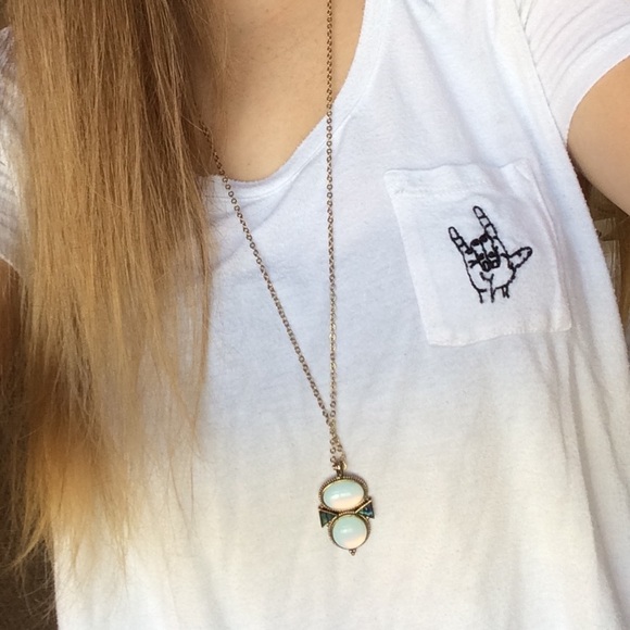 Double dot necklace