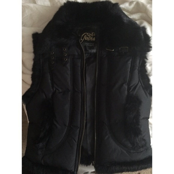 100% Real Rabbit Fur Guess Vest