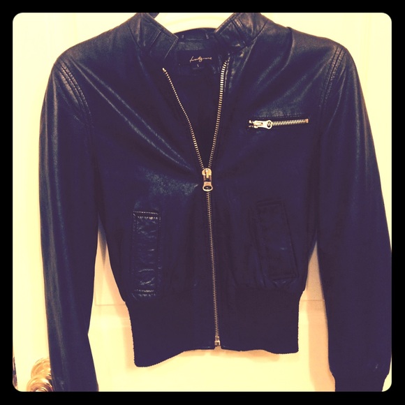 100% Leather shell jacket from Forever 21