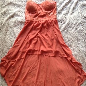 Tangerine corset dress
