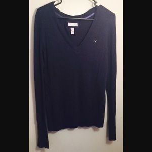 American Eagle Outfitters navy blue top