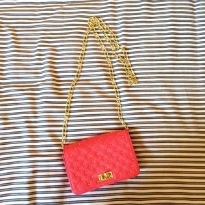 Pink Crossbody Clutch