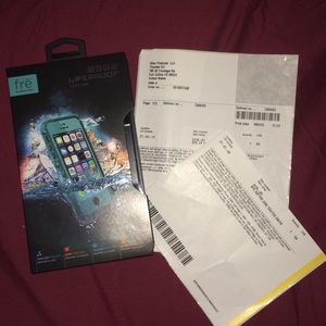 Teal Life Proof Frē case