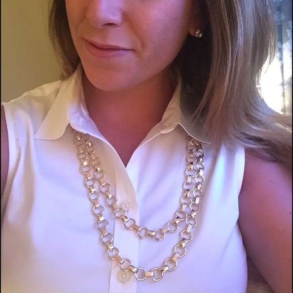 Gold link necklace - Banana Republic - Picture 2 of 2