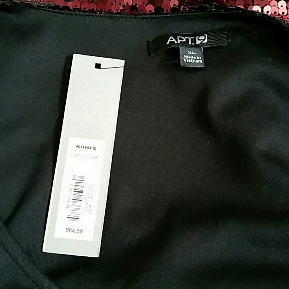 Apt. 9 burgundy sequin dress - Picture 3 of 3