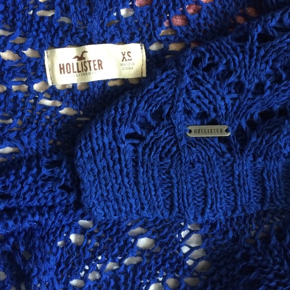 Royal blue drapey cardigan. - Picture 3 of 4