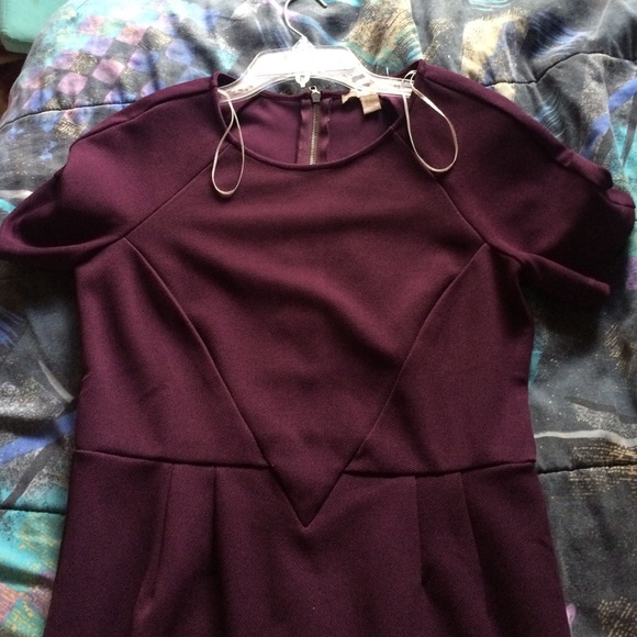 Purple body con dress