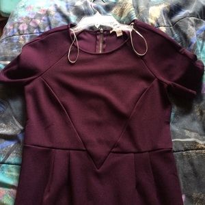 Purple body con dress