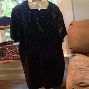 Diane Gilman sequins 100% Silk top
