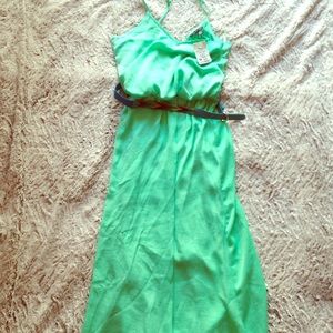 Teal long dress never worn tag still on