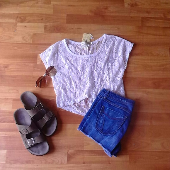 Floral lace top