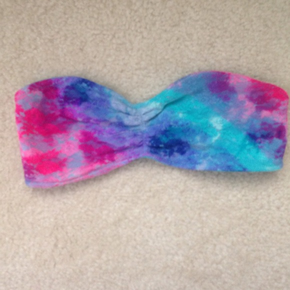 tie dye lace bralette