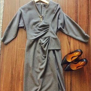 Black Halo Gray Dress