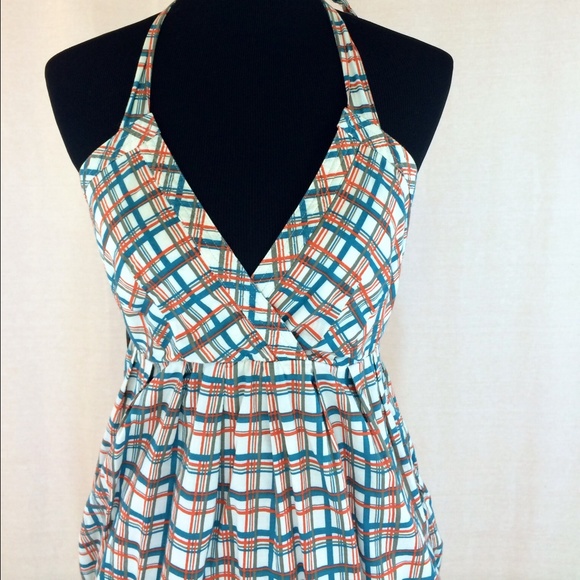 Halter-neck Country Plaid Sundress