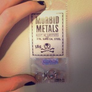Morbid Metals 18g Hoops