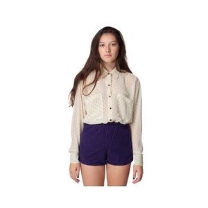American Apparel Pants - AA Rigid Corduroy High-Waist Short XS American Apparel Pants - AA Rigid Corduroy High-Waist Short XS