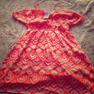 Tangerine dress never worn nwt