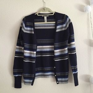 Lucky Brand Striped Cardigan