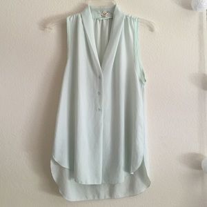 Aritzia Light Seafoam blue tank